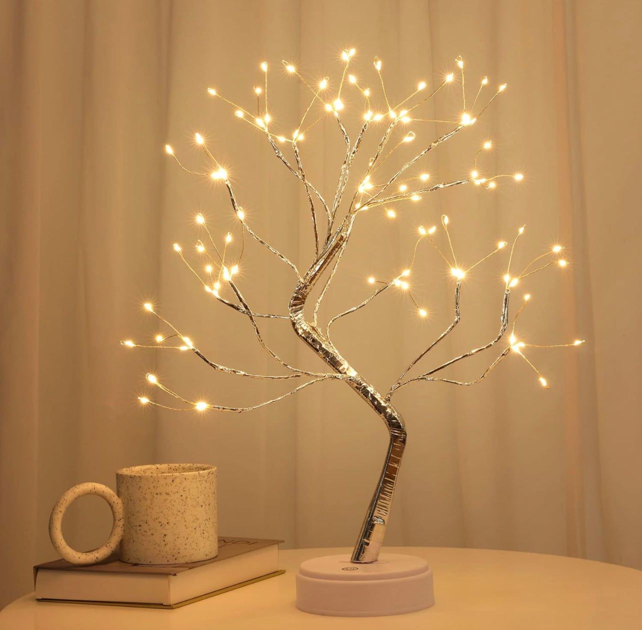 Desk Lamp Tree Lights USB Connection Night Light Two Way Battery Cable Portable