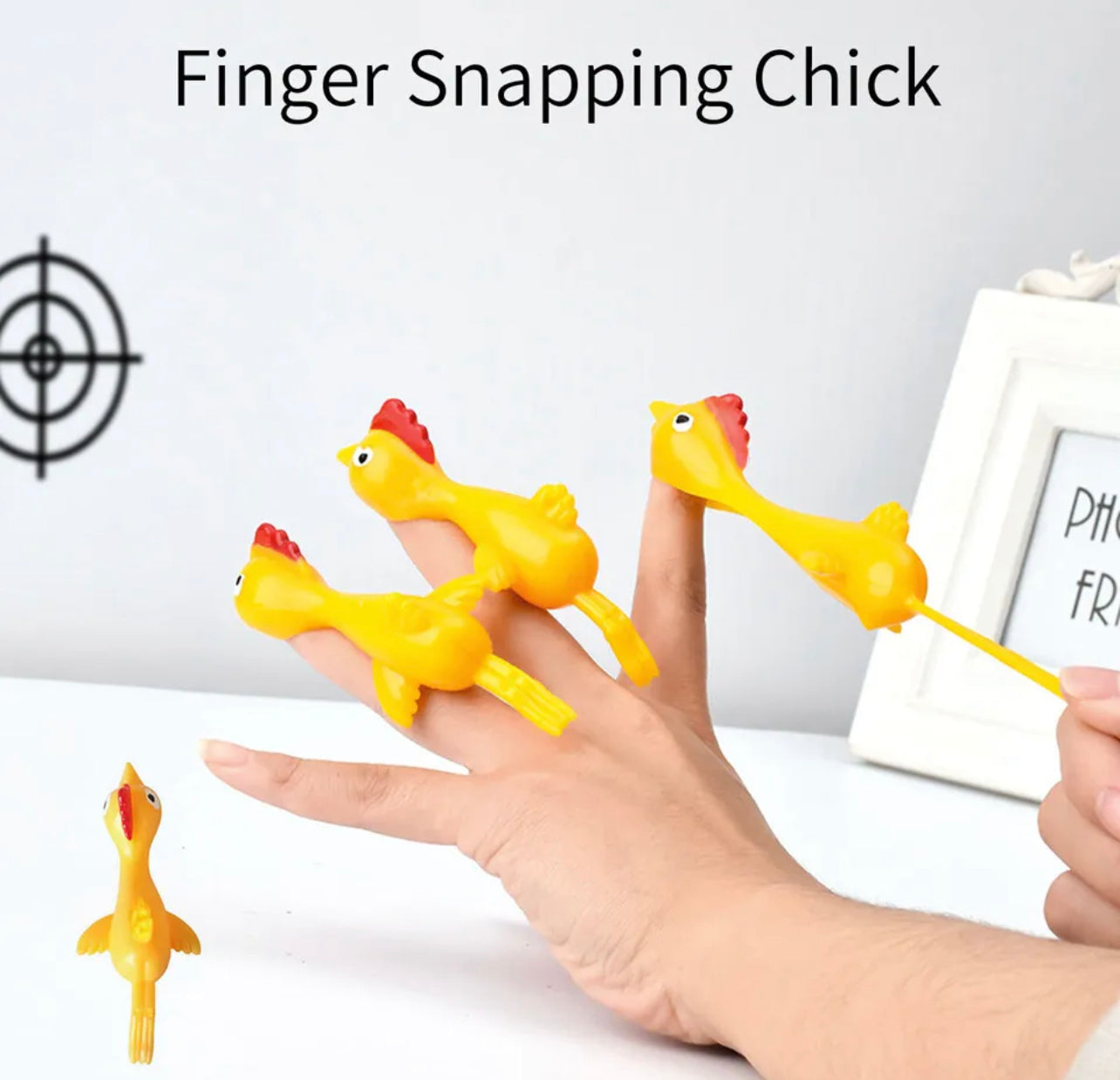 Stress relief Stretchy Chick Fidget Flying Slingshot 25 pcs pack