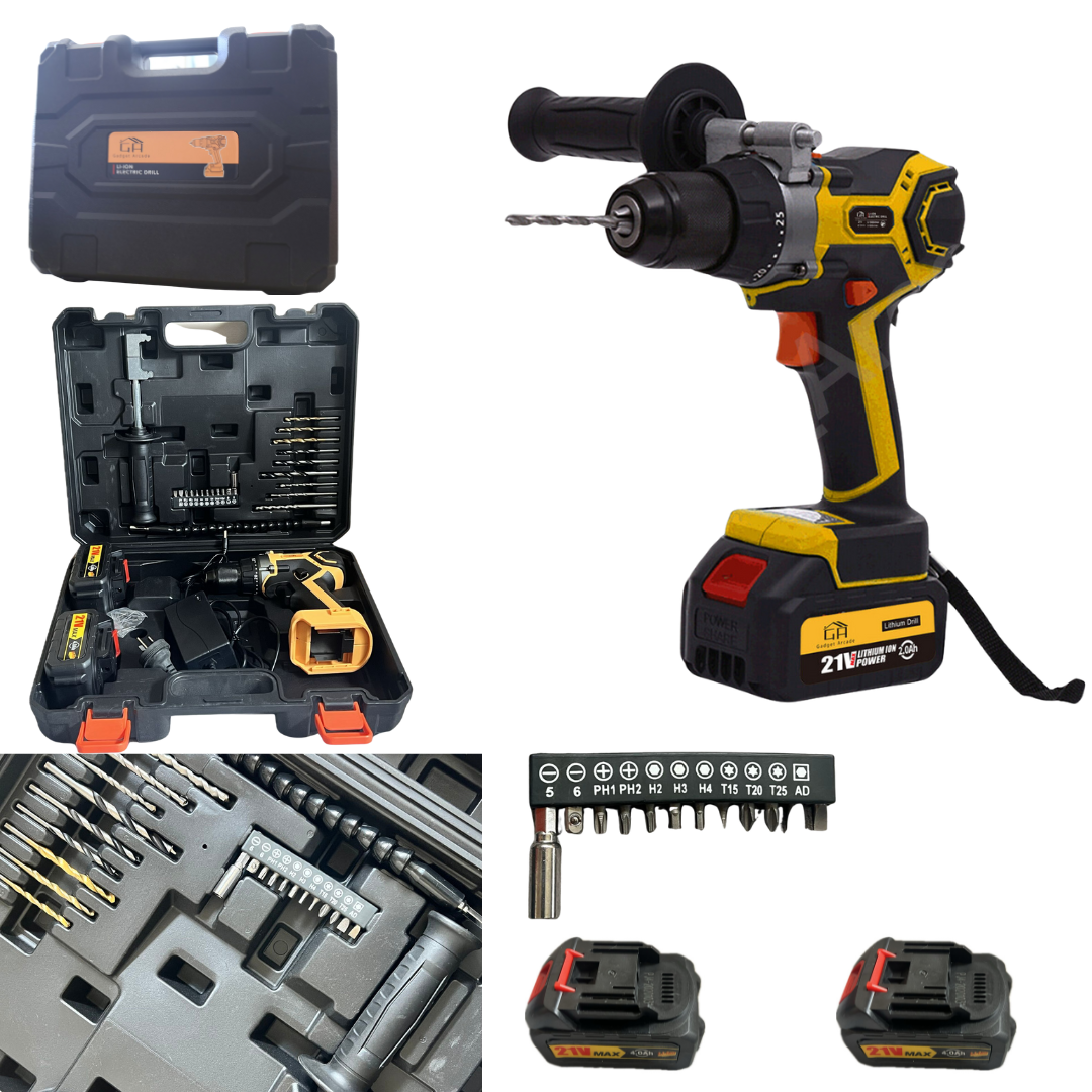 Brushless Hammer Drill Cordless Power Tool Set