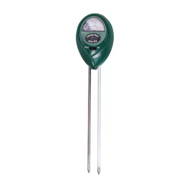 3 in 1 Soil PH Water Moisture Tester Olive Green