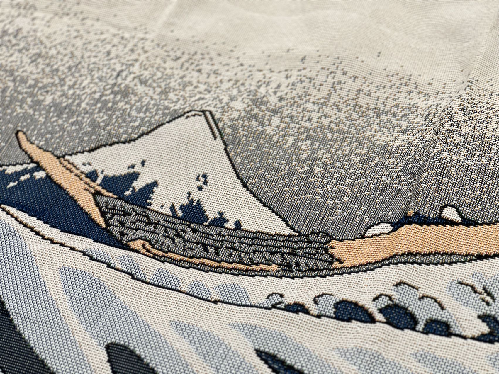 Rare Artistic Blanket Great Waves Off Knagawa By Hokusai Art 150cm X 125cm