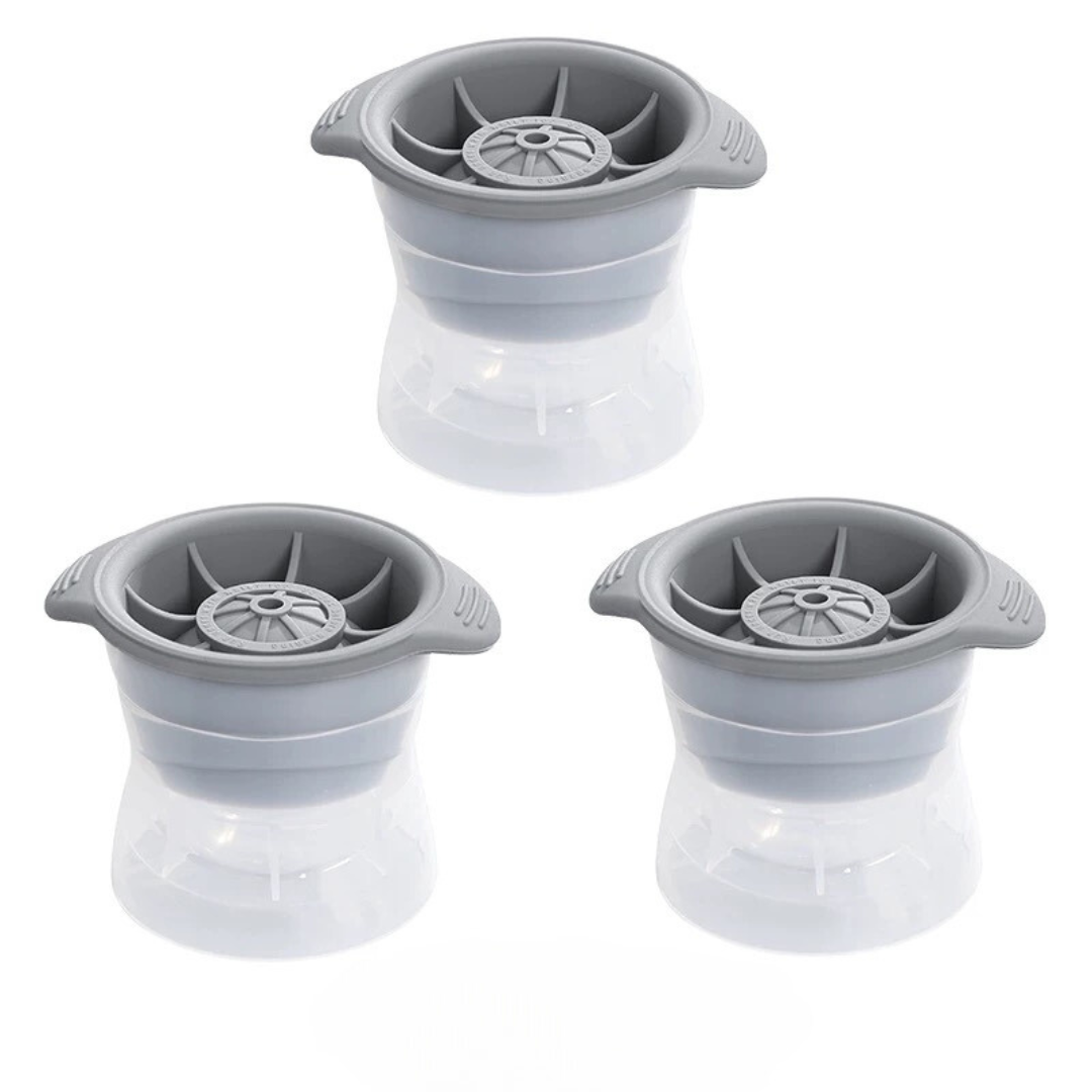 Bartender's Choice Old Fashioned Cocktail Ice Ball Maker Mould Set Of 3