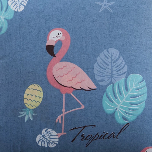 Autumn Quillow Aircon Car Camping Cushion Twin Sets Flamingo BLUE 40x40cm