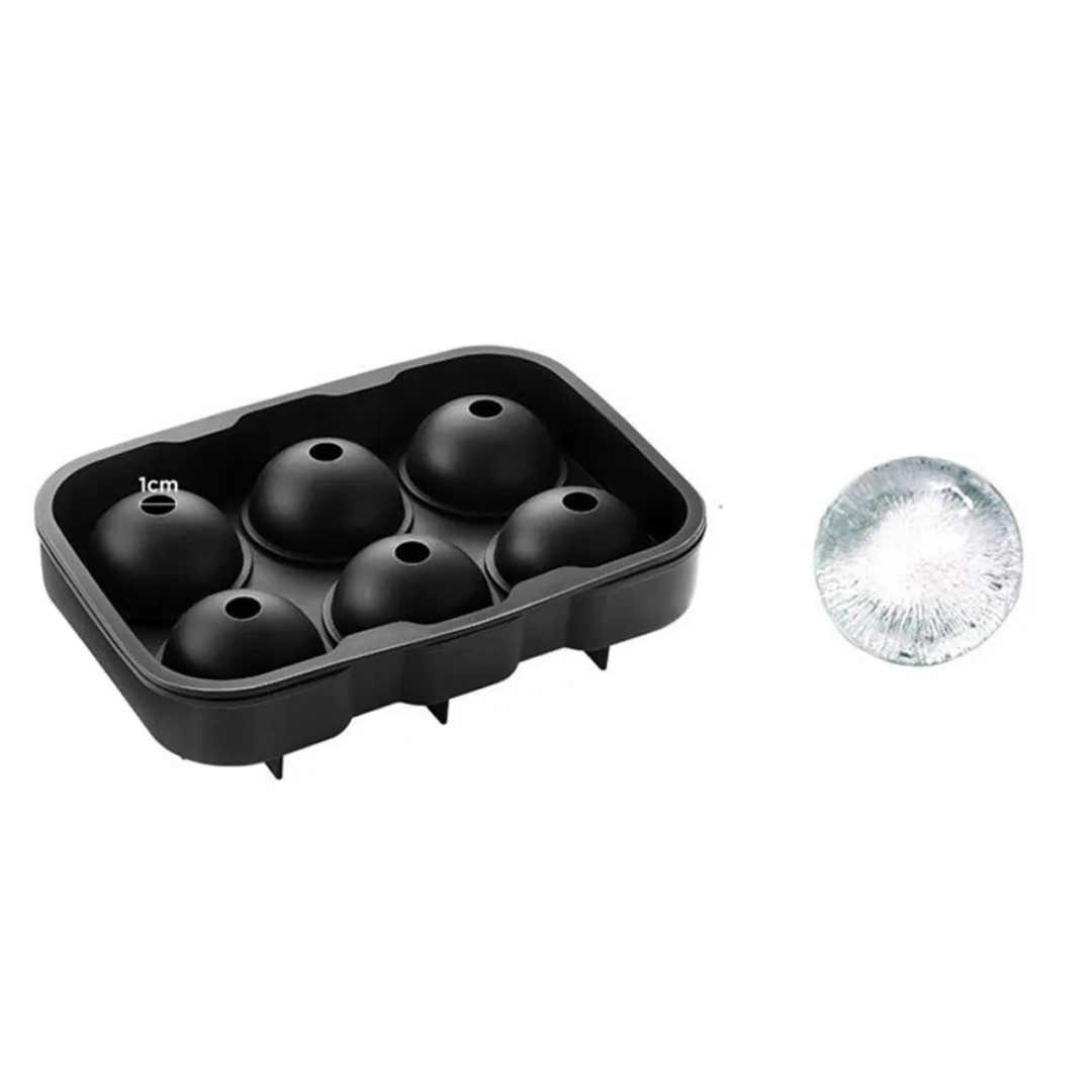 Large Round Ball mould Grid of six Ice Tray