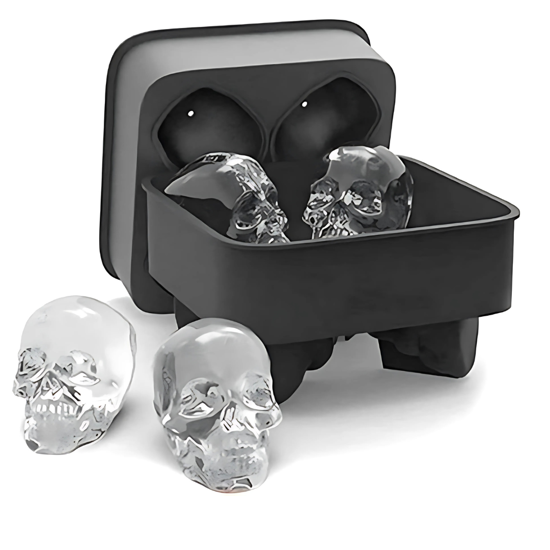 3D skulls mould Ice Tray