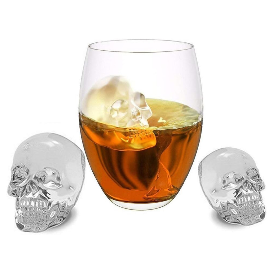 3D skulls mould Ice Tray