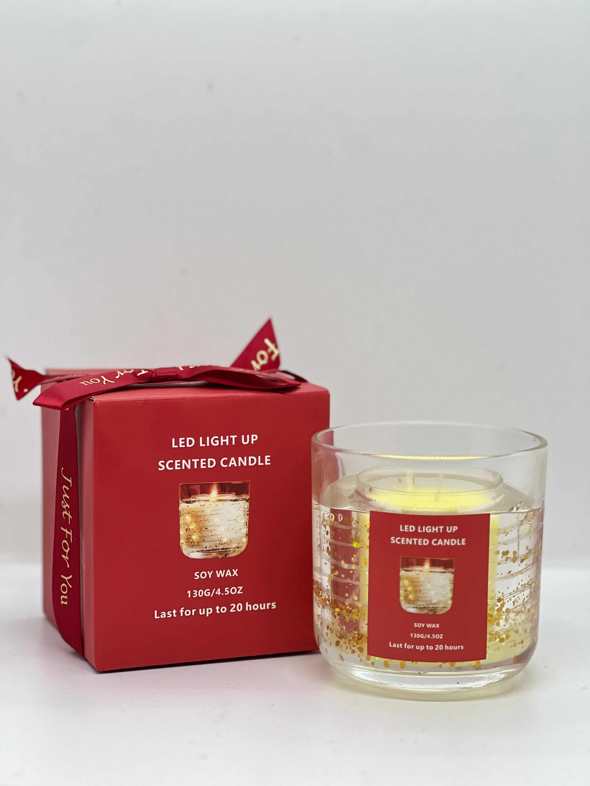 Susliving Trio of Lights Scented Soy Wax Candle Solar LED Valentine's choice