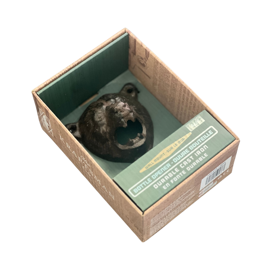 壁挂式熊 0439 Kraftsman Co. 耐用铸铁开瓶器