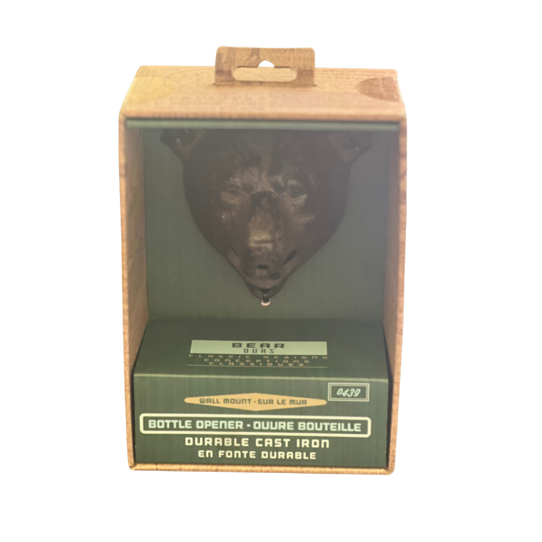 壁挂式熊 0439 Kraftsman Co. 耐用铸铁开瓶器