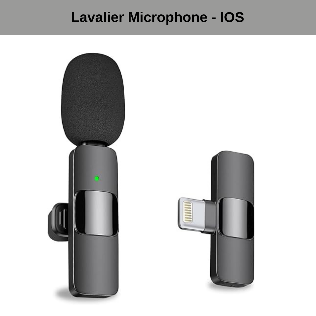 Susliving Wireless Lavalier Receiver Mic iOS & Android Live Streaming For Vlogging Content Creator