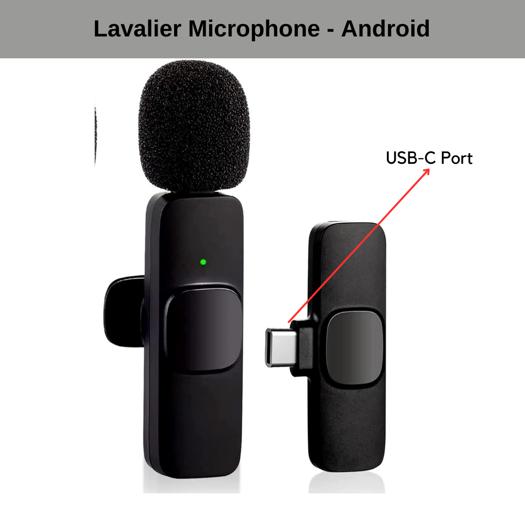 Susliving Wireless Lavalier Receiver Mic iOS & Android Live Streaming For Vlogging Content Creator