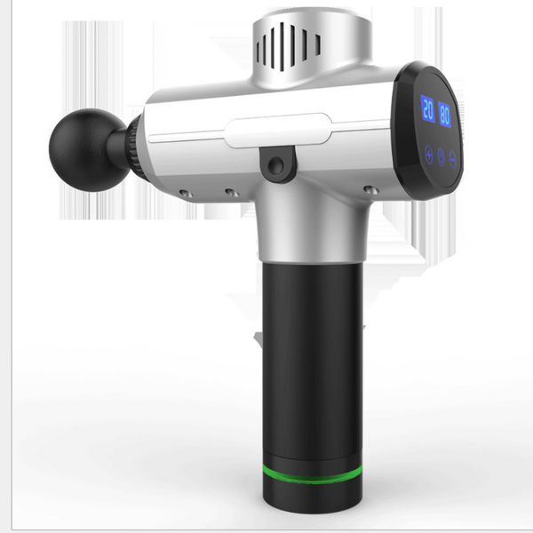 Silver Deep Tissue Massager Gun Fitness Recovery