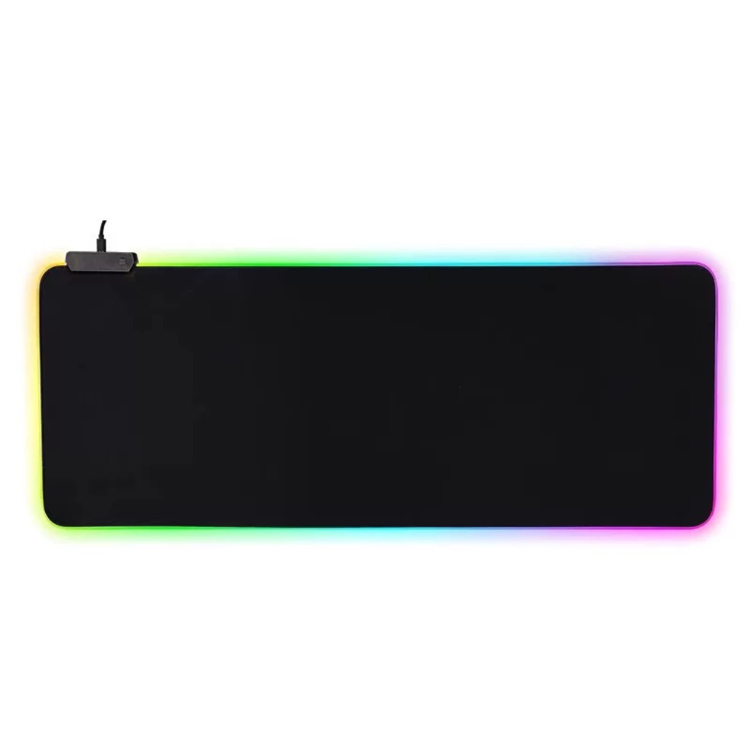 RGB Gaming Pad Mouse Pad Rubber Keyboard Black Large Rectangular