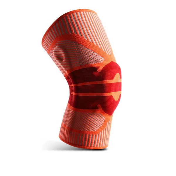 Winter Knee Support Brace Knee Protector with silicon pad - Orange