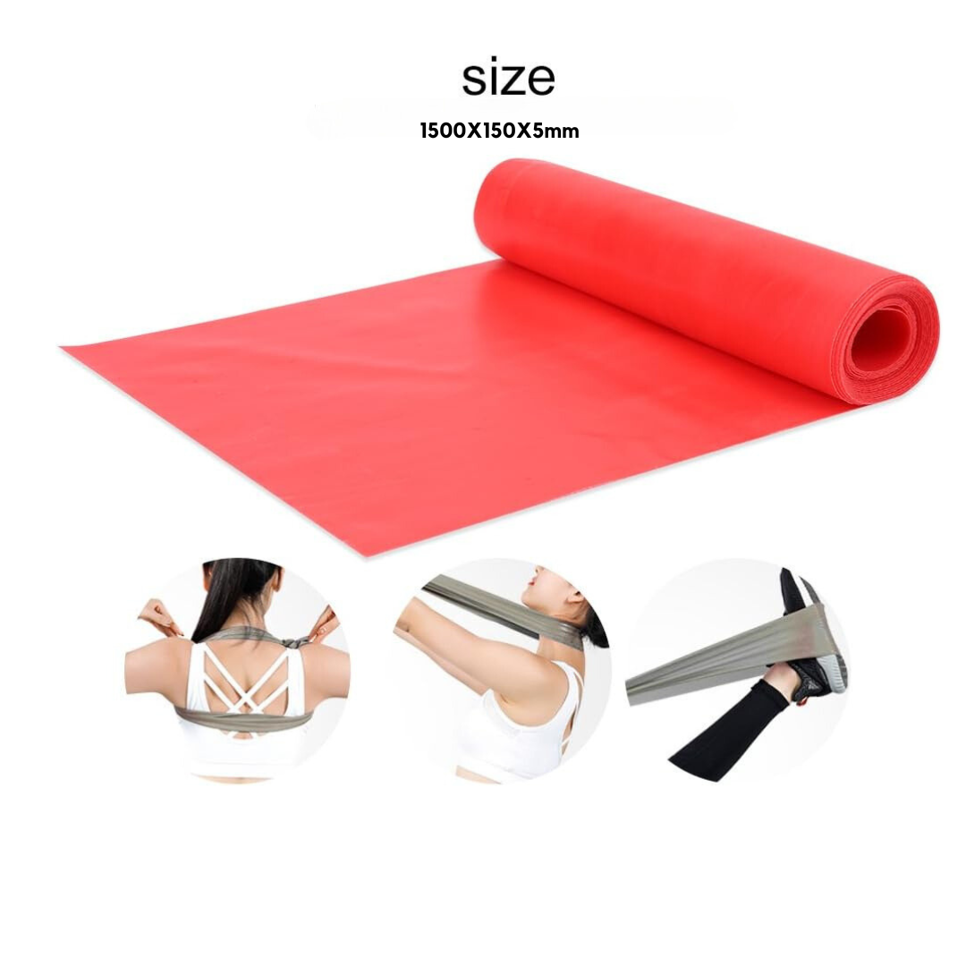 1.5m TPR Bands Elastic Stretch Yoga Strap SIX IN ONE Resistance Band Exercise