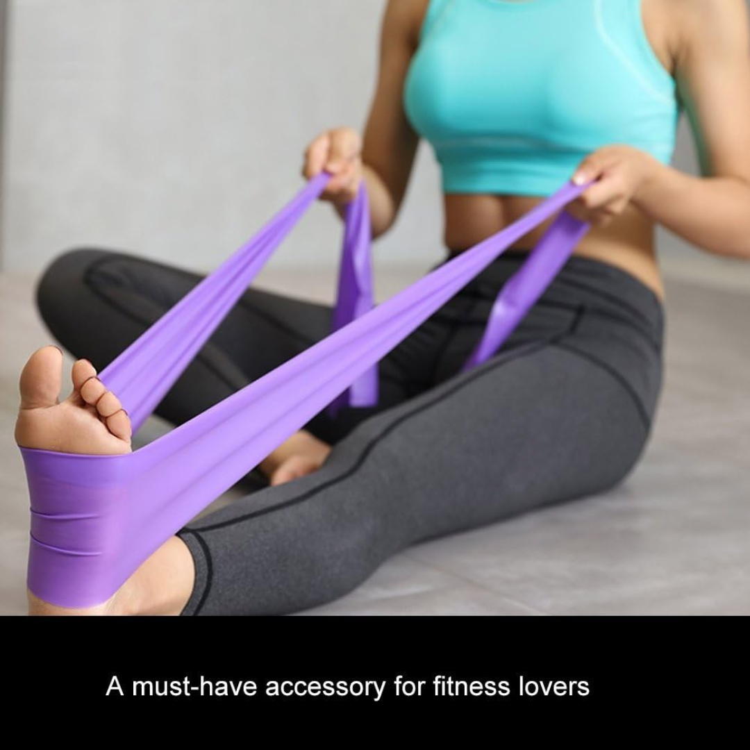 1.5m TPR Bands Elastic Stretch Yoga Strap SIX IN ONE Resistance Band Exercise