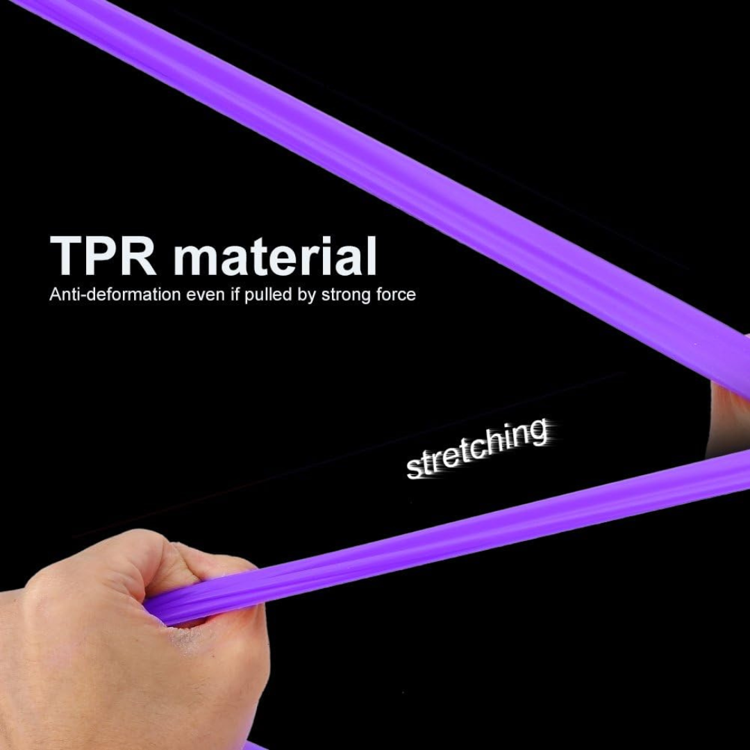 1.5m TPR Bands Elastic Stretch Yoga Strap SIX IN ONE Resistance Band Exercise