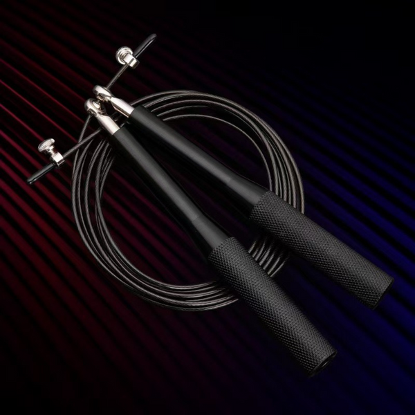 Adjustable Skipping Rope Black