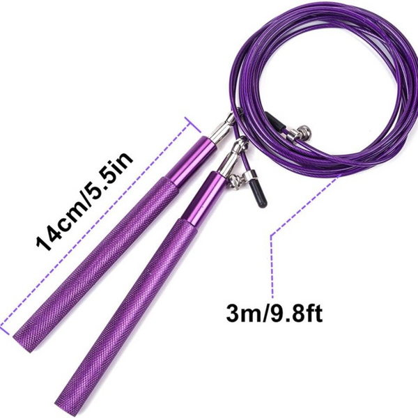 Adjustable Skipping Rope Purple