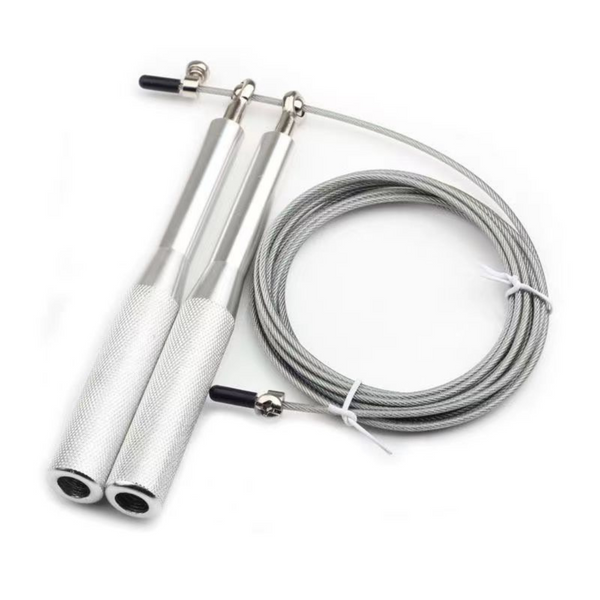 Adjustable Skipping Rope Silver