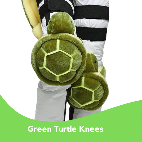 Snow Turtle Knee Support Protectors Green for Snowboarding Skateboarding