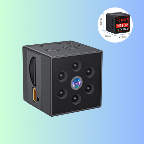 Mini Spy Cam 1080p Full HD - Mountable Hidden Video Camera Dash-cam With Motion Detection