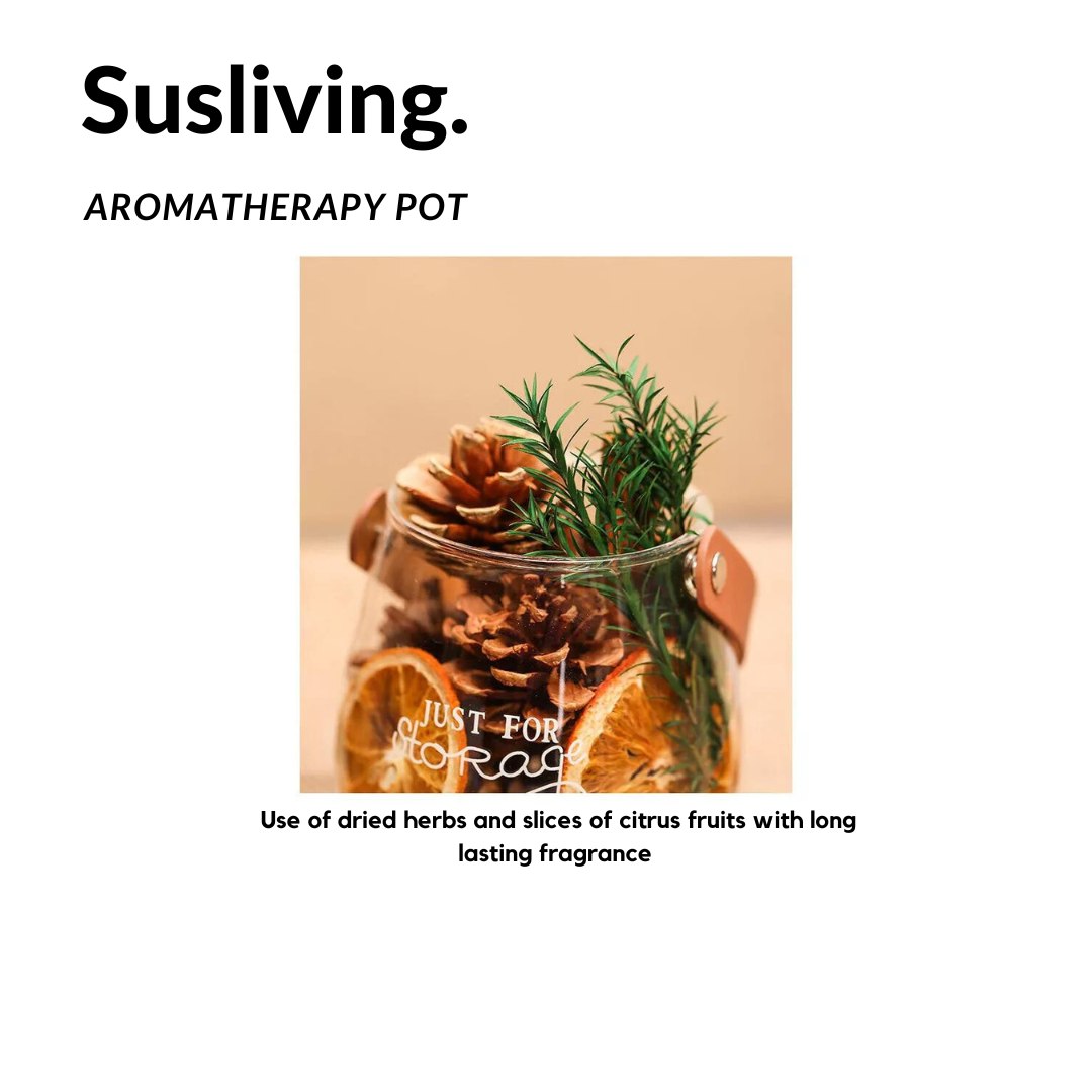 Susliving Dried Foliage Pinecones Eucalyptus Lemon Cinnamon Décor Home Aromatherapy