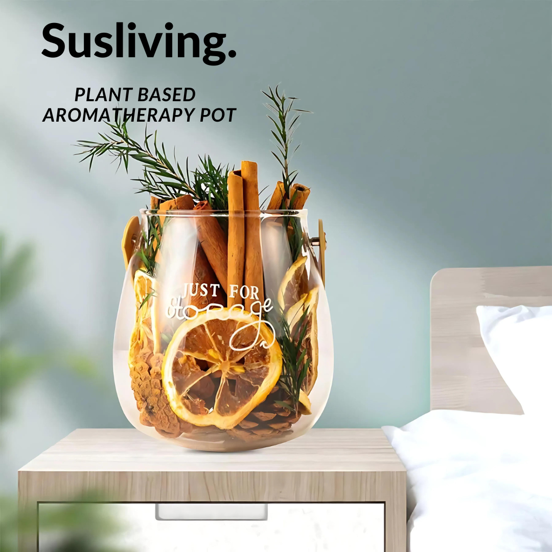 Susliving Dried Foliage Pinecones Eucalyptus Lemon Cinnamon Décor Home Aromatherapy