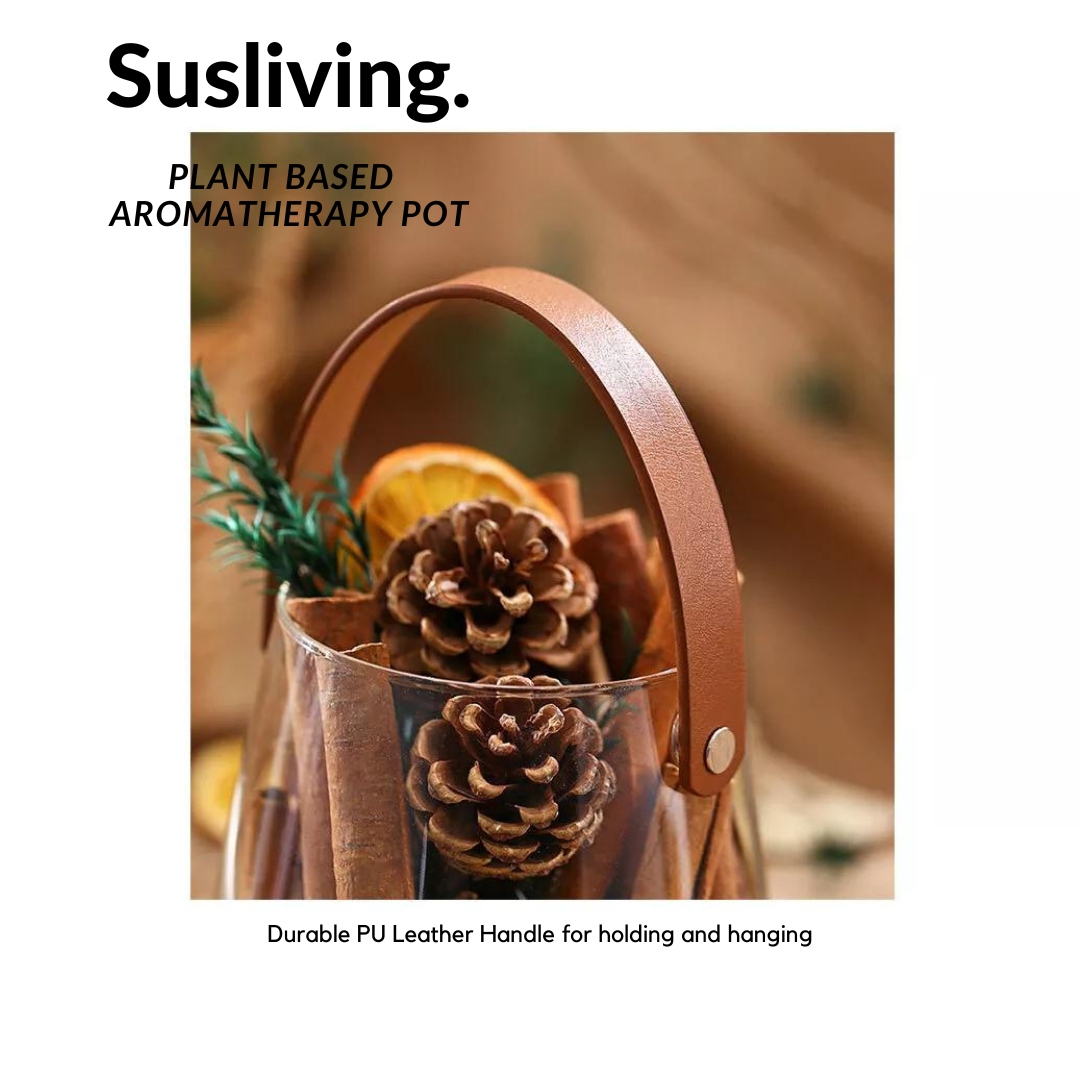 Susliving Dried Foliage Pinecones Eucalyptus Lemon Cinnamon Décor Home Aromatherapy