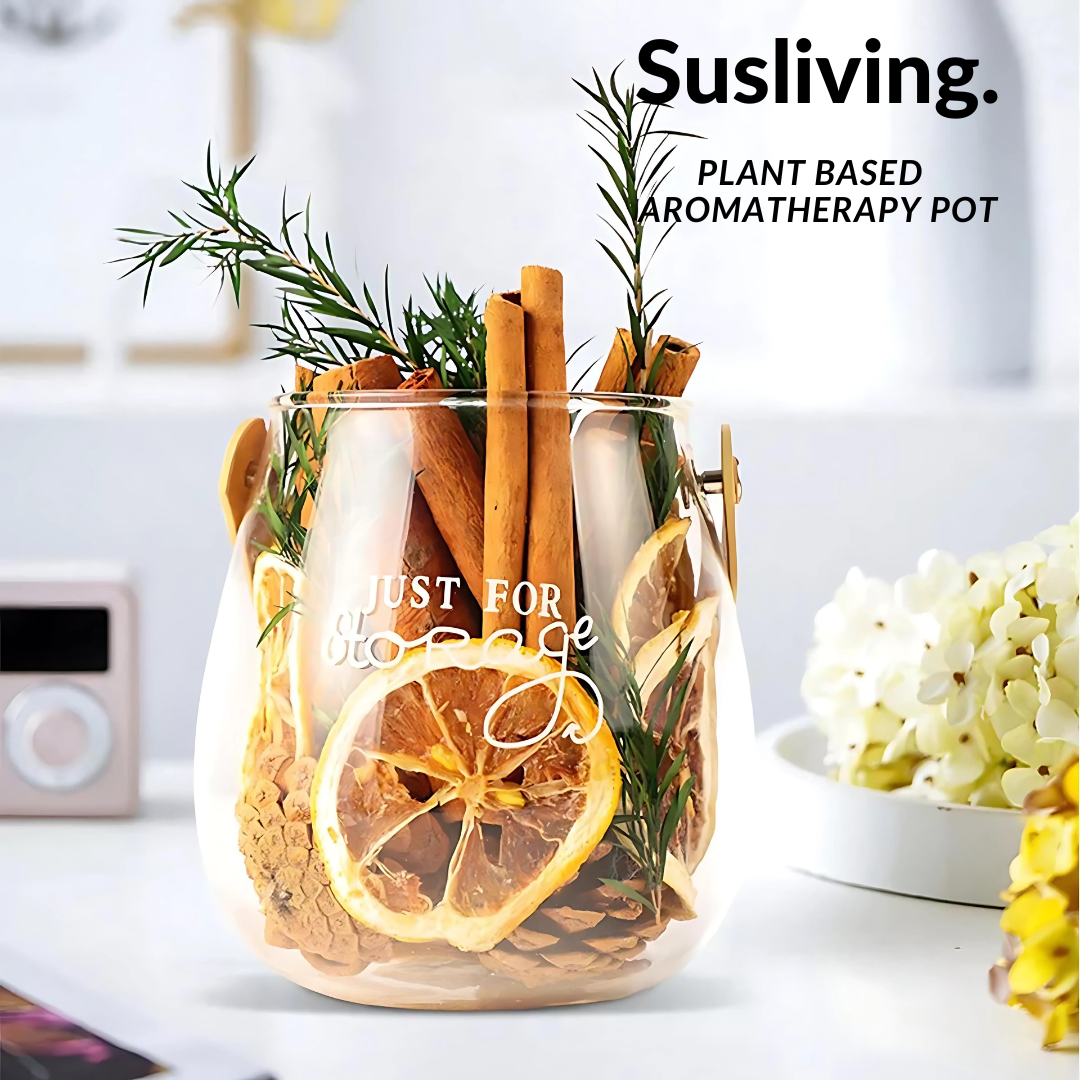 Susliving Dried Foliage Pinecones Eucalyptus Lemon Cinnamon Décor Home Aromatherapy