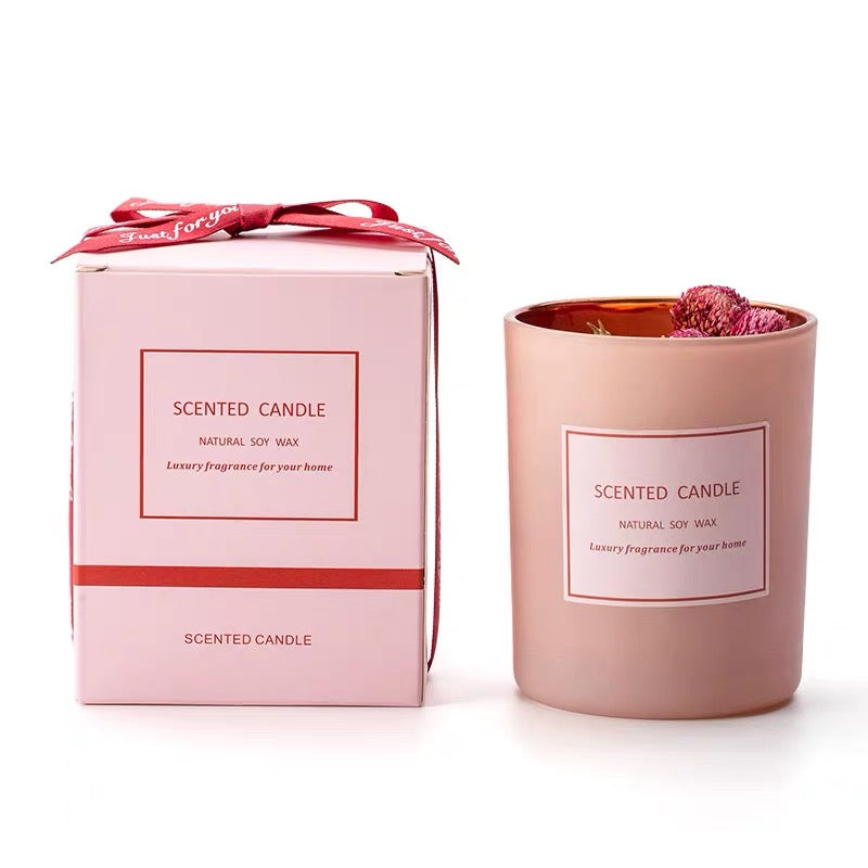 Susliving NATURAL SOY WAX SCENTED CANDLE Valentine's gift