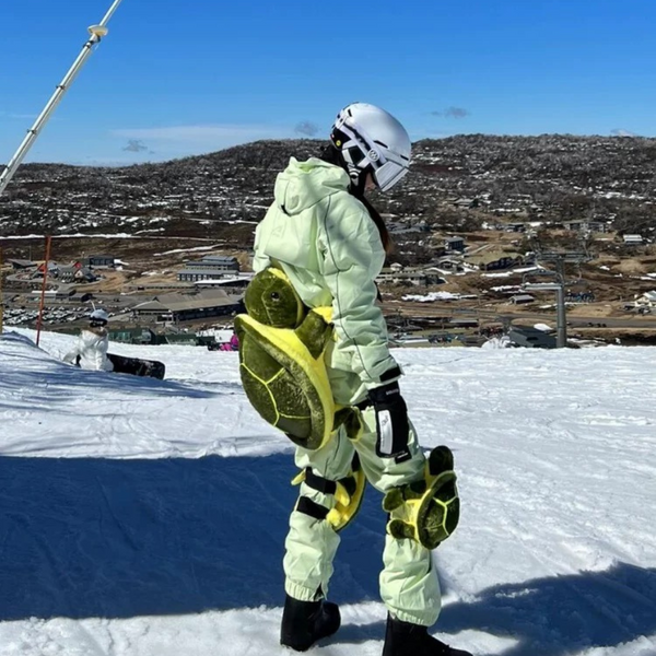 Jumbo Snow Turtle Green Adult Protector Snowboarding Hip & Knee Como