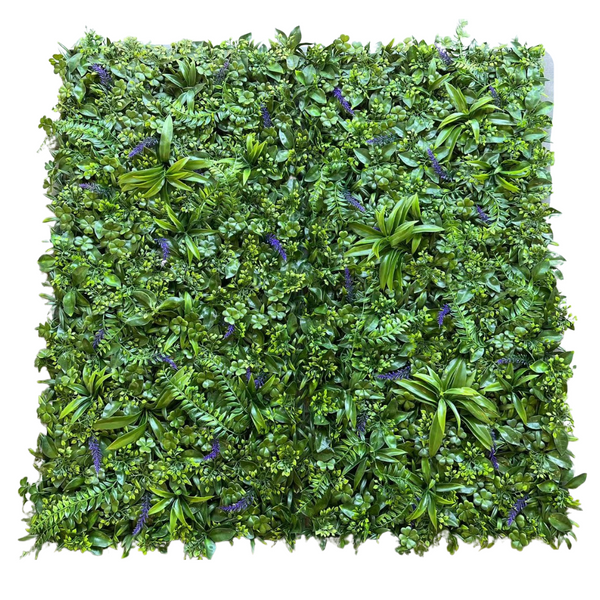 Susliving Fake Grass Mixed Fortune Leaves Vertical Garden Wall Panel