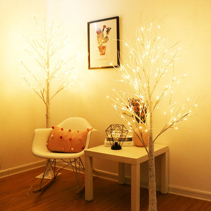 White Birch LED Illuminated Xmas Christmas Branch Tree Home Decor