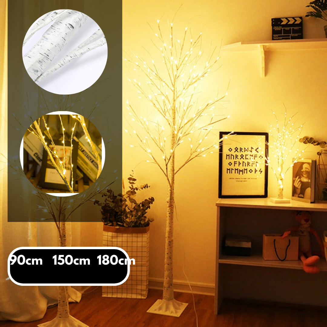 White Birch LED Illuminated Xmas Christmas Branch Tree Home Decor