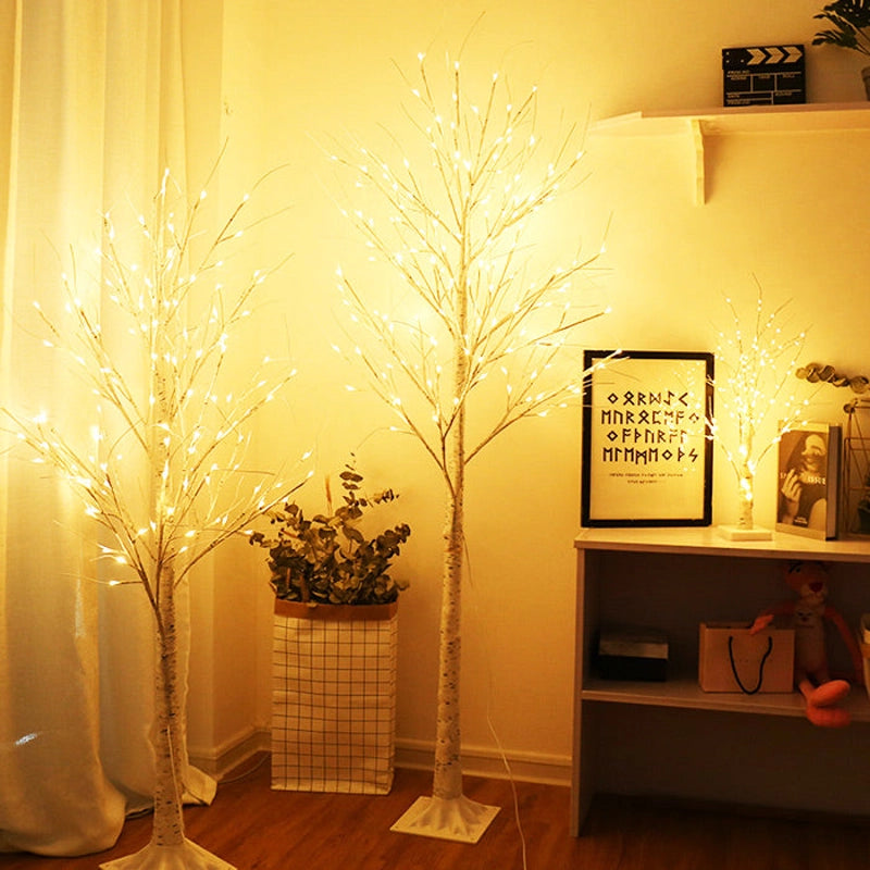 White Birch LED Illuminated Xmas Christmas Branch Tree Home Decor