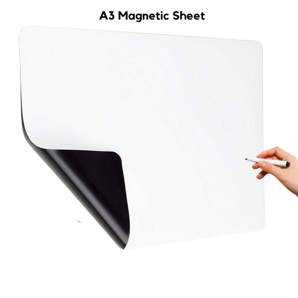 Commercial Grade Magnetic Whiteboard Sheet Bulk Pack A3, A4