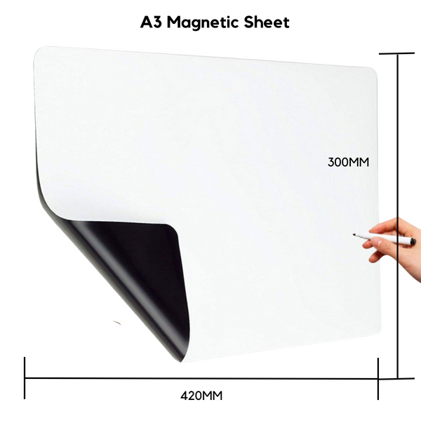 Commercial Grade Magnetic Whiteboard Sheet Bulk Pack A3, A4