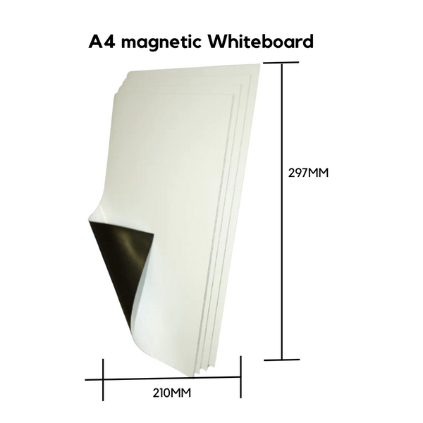 Commercial Grade Magnetic Whiteboard Sheet Bulk Pack A3, A4