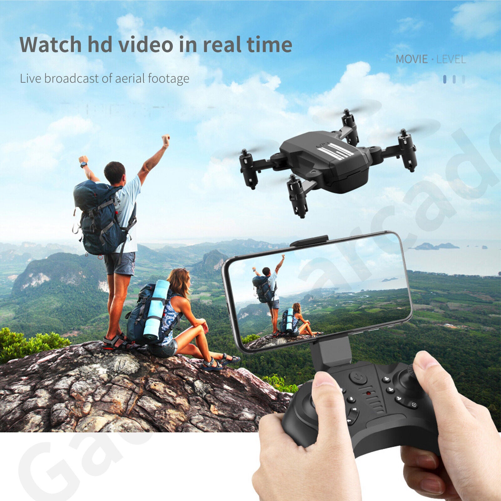 GA LS-Mini Quadcopter Practice Drone 4K HD Camera Combo