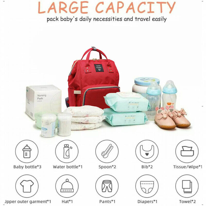 3 in 1 Mummy's Favorite Diaper Bag Sleeping Shade Folding Crib