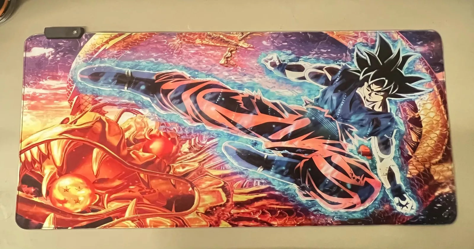 Wukong RGB Gaming Pad Rubber Keyboard Mouse Pad 800mm Goku