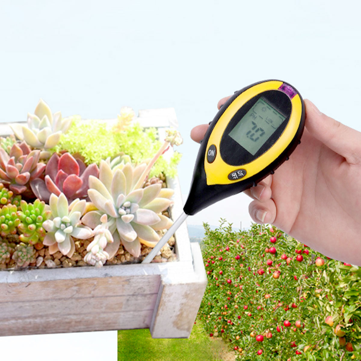 4 in 1 Soil PH Tester Water Moisture Sunlight Test Monitor For Garden Pot Plant - Gadget arcade