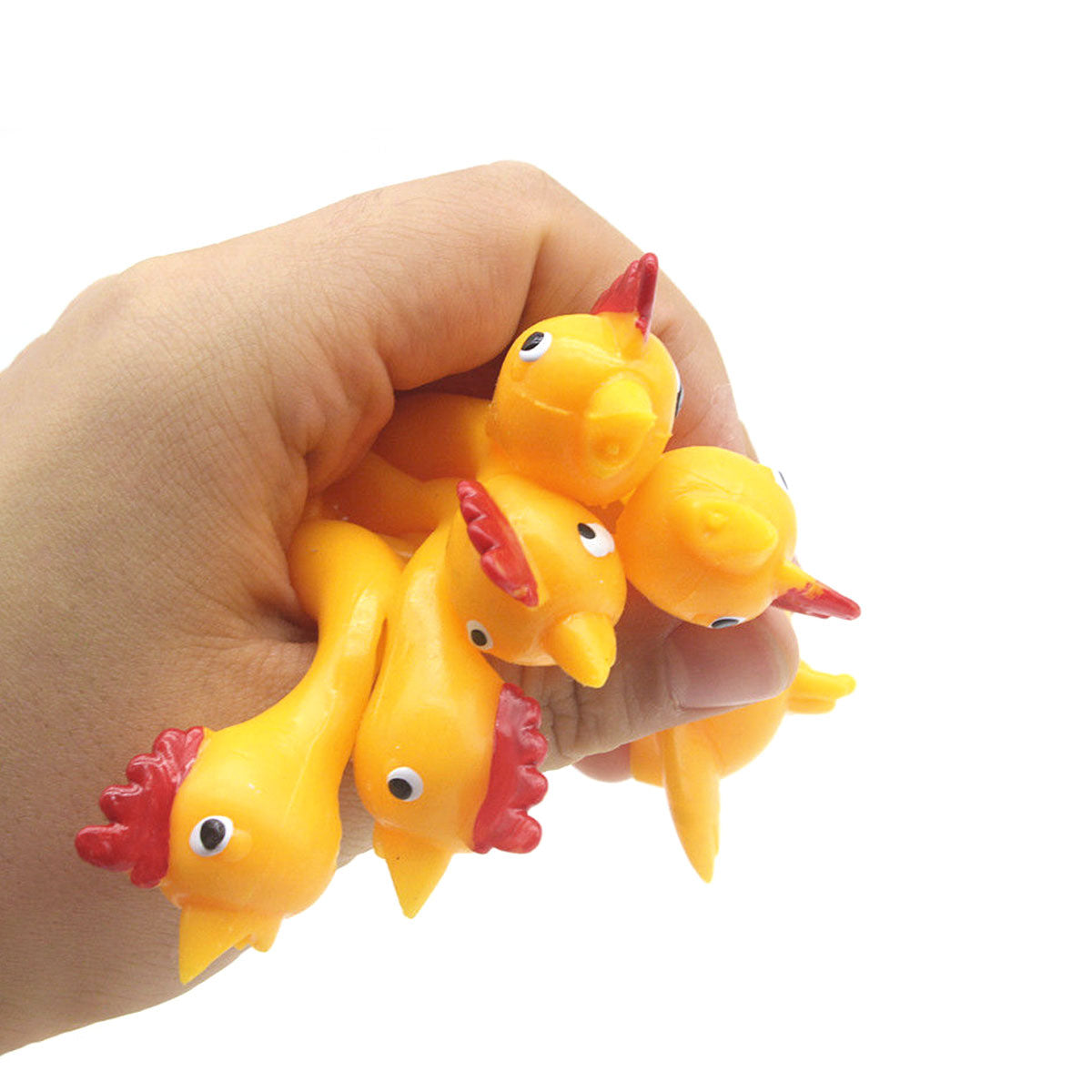 5Pcs Stretchy Fidget Flying Chicken Turkey Party Fillers Gift Sticky ADHD Toy AU - Gadget arcade