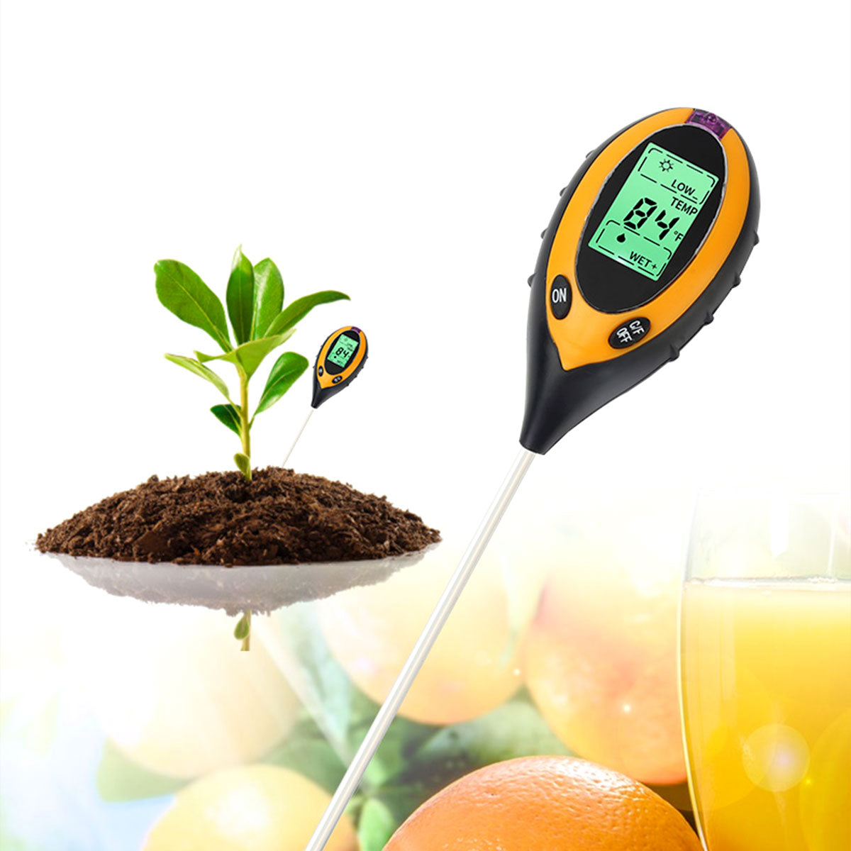 4 in 1 Soil PH Tester Water Moisture Sunlight Test Monitor For Garden Pot Plant - Gadget arcade