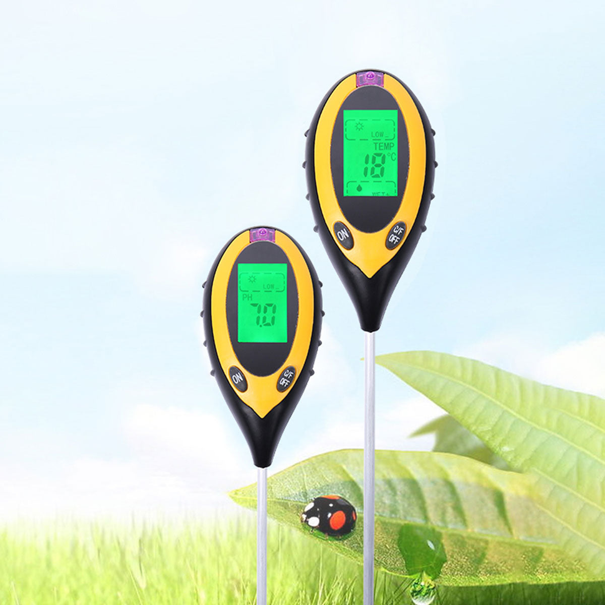 4 in 1 Soil PH Tester Water Moisture Sunlight Test Monitor For Garden Pot Plant - Gadget arcade