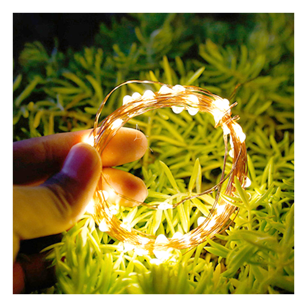 Susliving Waterproof Solar Copper Tree Lamp LED String Fairy Light - Gadget arcade