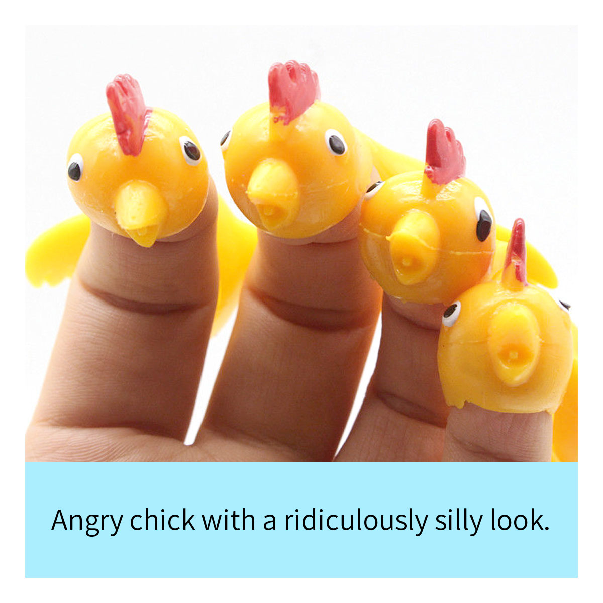 5Pcs Stretchy Fidget Flying Chicken Turkey Party Fillers Gift Sticky ADHD Toy AU - Gadget arcade