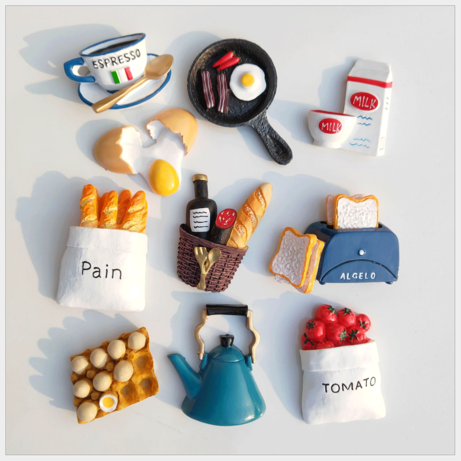 Fridge Magnet Bread Eggs Toys Kitchen Food Sticker DIY Home Docor - Gadget arcade