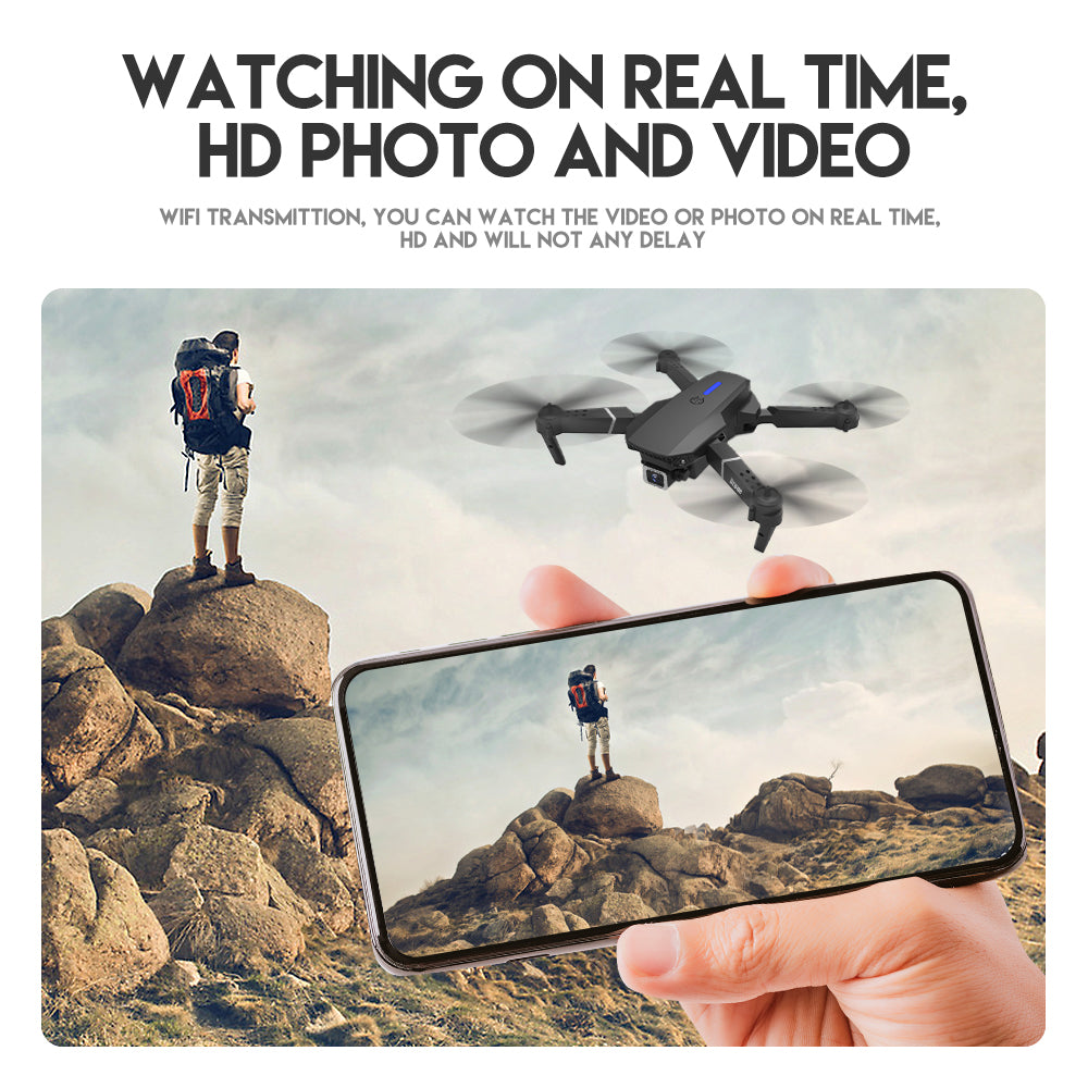 Drones 4K HD E525 Pro Avoid Obstacles Dual Lens - Gadget arcade